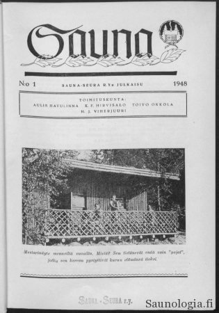 Sauna-lehden kansi 1948
