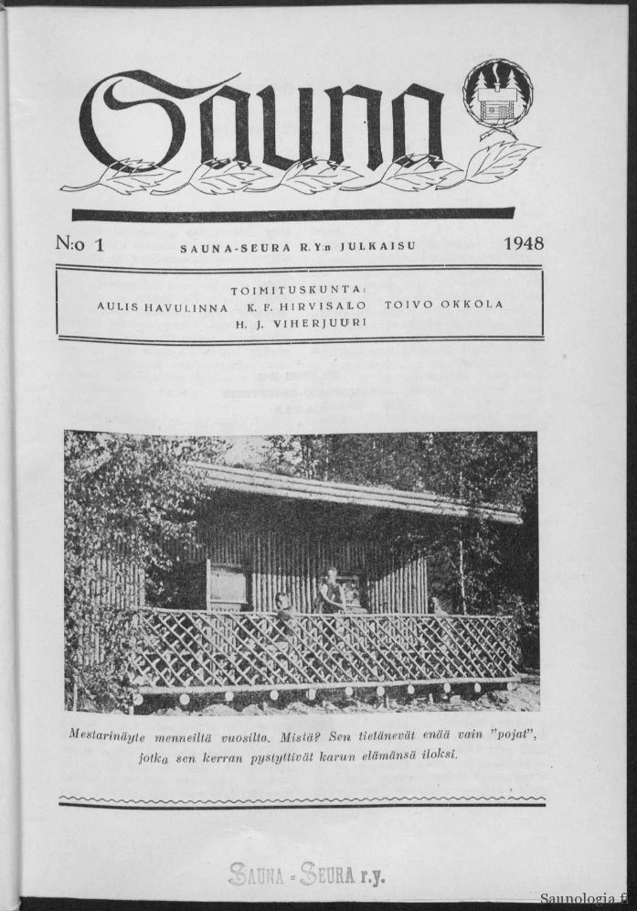 Sauna-lehden kansi 1948