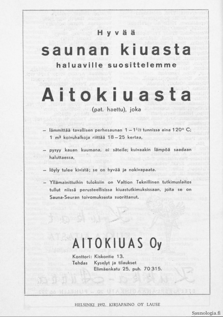 1952-Aitokiuas-ensimmäinen-mainos